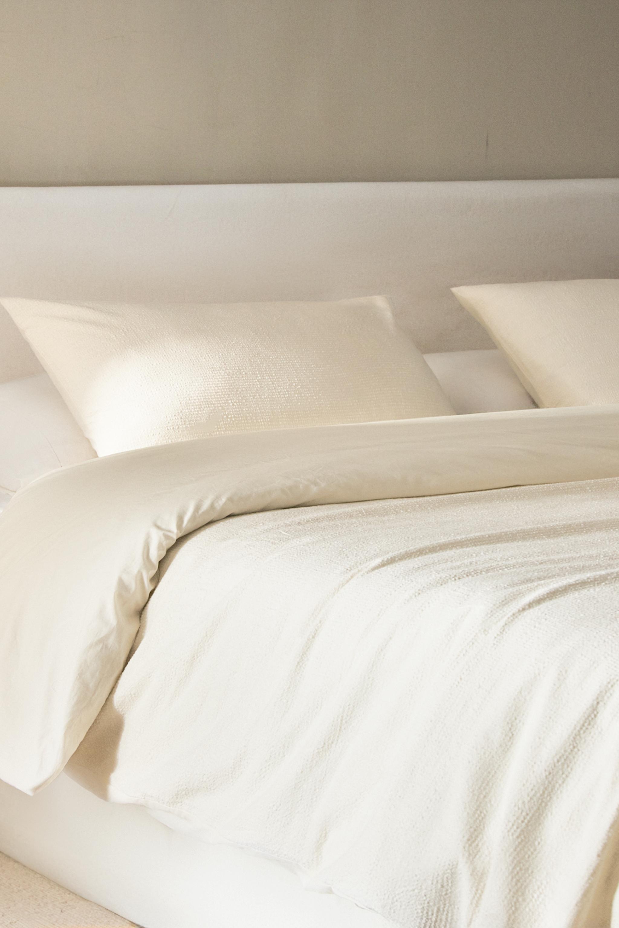 TEXTURED COTTON DUVET COVER